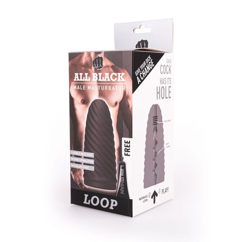 ALL BLACK – BOUCLE DE MASTURBATEUR MODÈLE 1