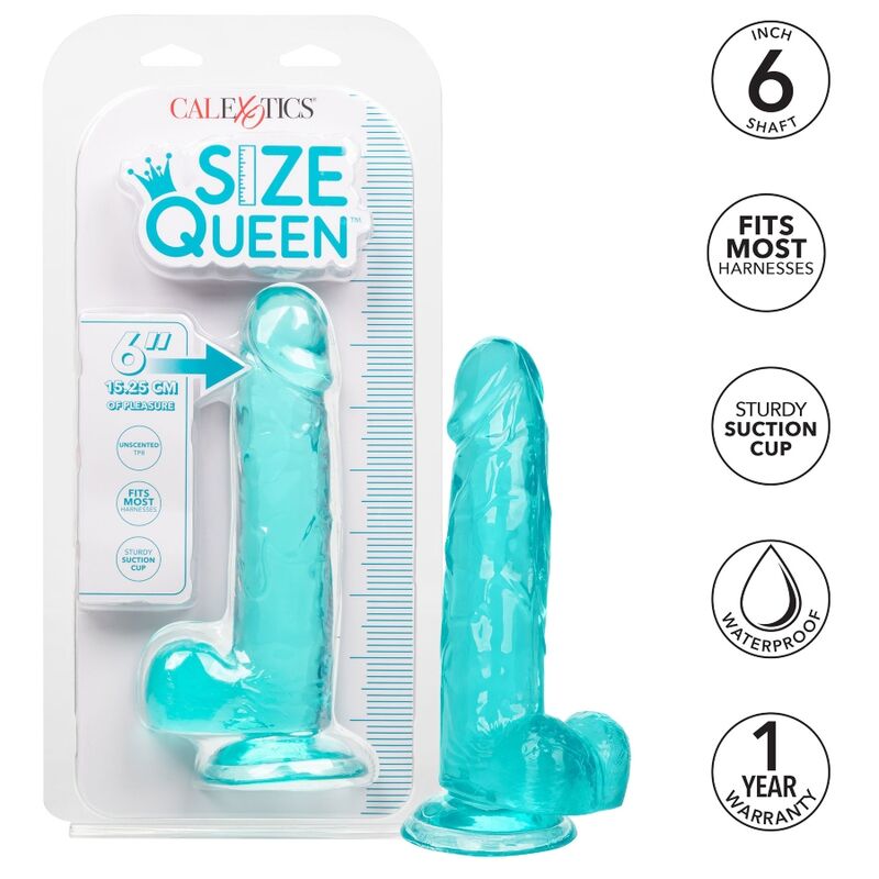 CALEXOTICS – GODE TAILLE REINE BLEU 15.3 CM