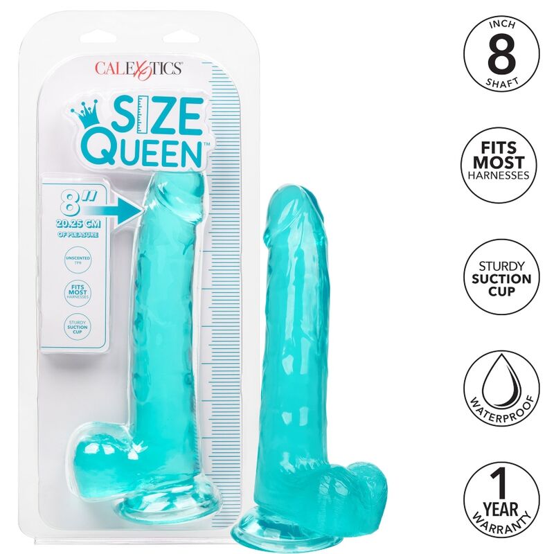 CALEXOTICS – GODE TAILLE REINE BLEU 20.3 CM