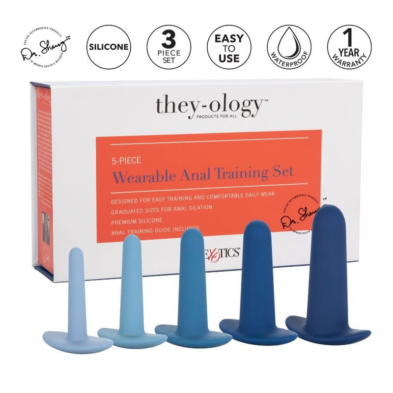 CALEXOTICS – ENSEMBLE DENTRAÎNEMENT ANAL PORTABLE 5 PIÈCES