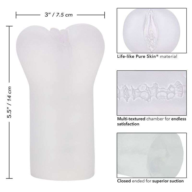 CALEXOTICS – BOUNDLESS VULVA STROKER – TRANSPARENT
