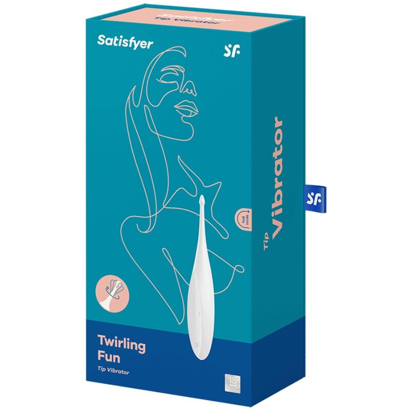 SATISFYER – VIBRATEUR TWIRLING FUN TIP BLANC