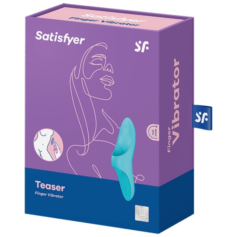 SATISFYER – VIBRATEUR  DOIGTS TEASER LUMIÈRE BLEUE