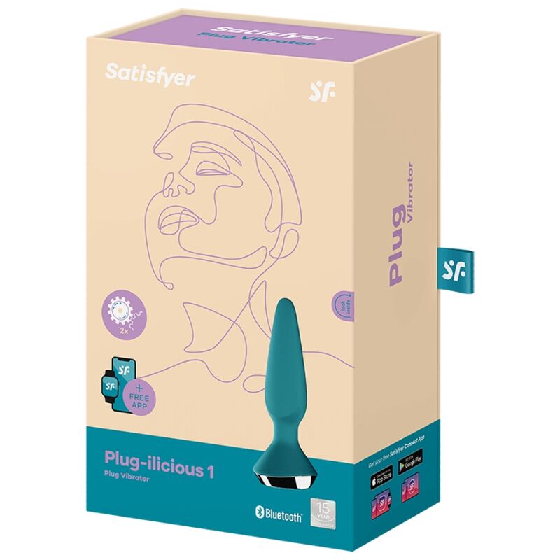 SATISFYER – VIBRATEUR PLUG ILICIOUS 1 PLUG VERT