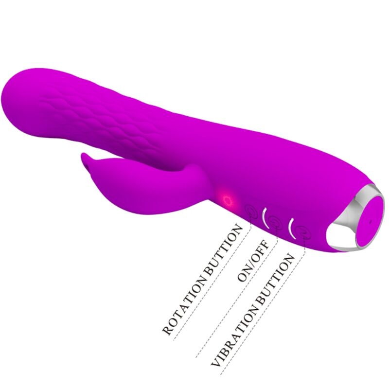 PRETTY LOVE – VIBRATEUR MOLLY AVEC ROTATION RECHARGEABLE