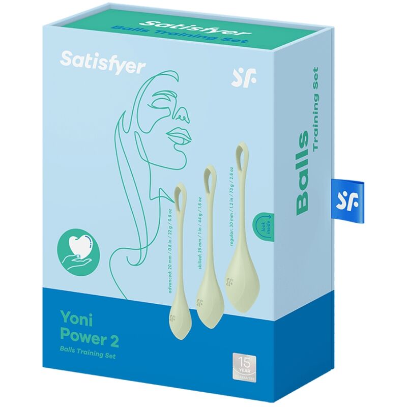 SATISFYER – ENSEMBLE ENTRAÎNEMENT YONI POWER 2 VERT