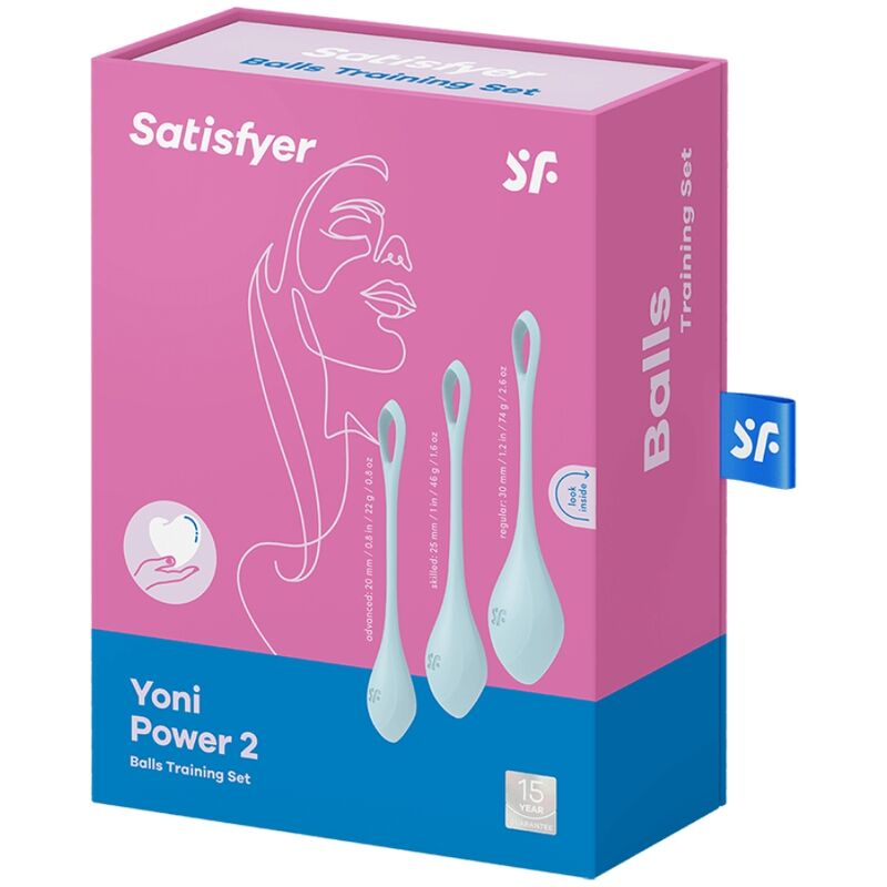SATISFYER – ENSEMBLE ENTRAÎNEMENT YONI POWER 2 BLEU