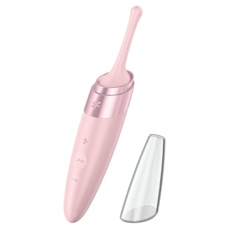 SATISFYER – VIBRATEUR  POINTE DE CLIT TWIRLING DELIGHT ROSE