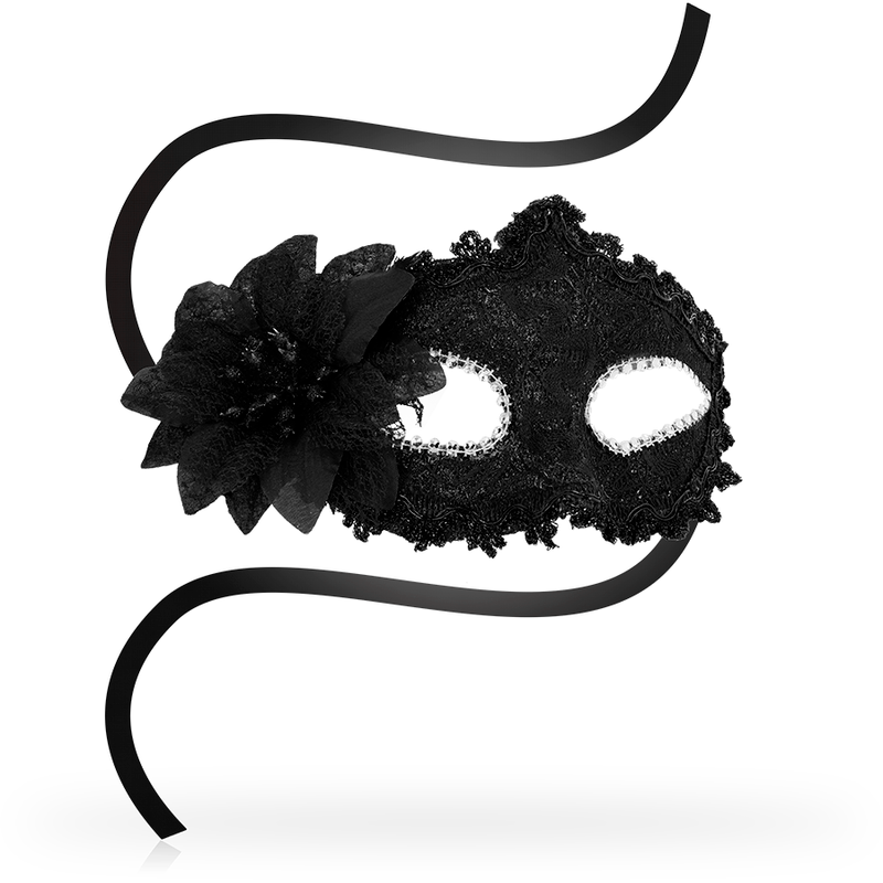 OHMAMA – MASQUES ANTIZAZ FLEUR CÔTÉ STYLE VÉNITIEN – NOIR