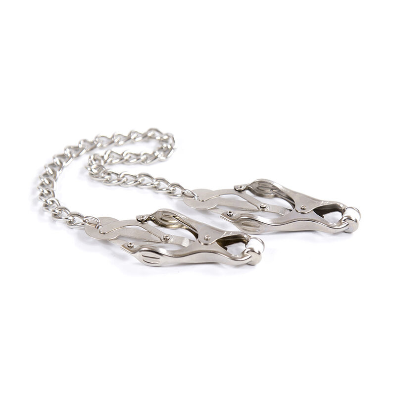 OHMAMA FETISH – PINCES MÉTALLIQUES AVEC CHAÎNE