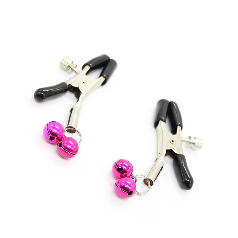OHMAMA FETISH – PINCES  TÉTONS AVEC CLOCHE ROSE