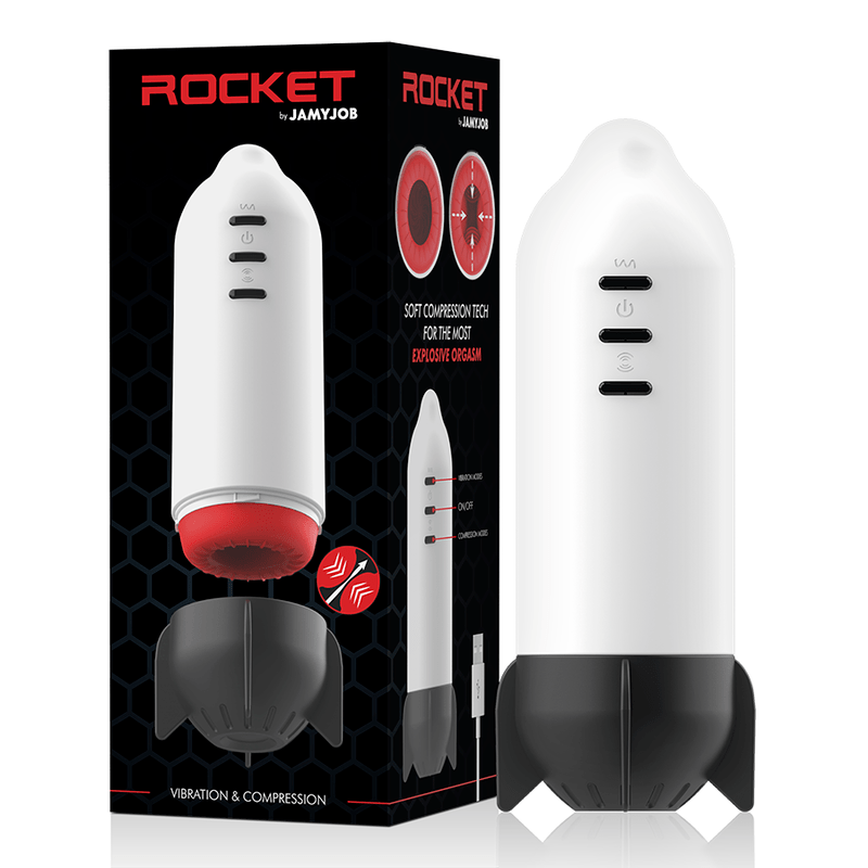 JAMYJOB – MASTURBATEUR ROCKET TECHNOLOGIE DE COMPRESSION DOUCE ET VIBRATION