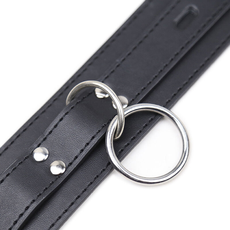 OHMAMA FETISH – COLLIER DE SOUMISSION AVEC 3 ANNEAUX