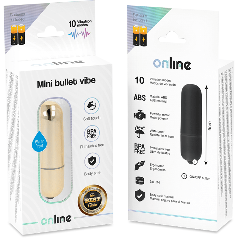 ONLINE – MINI BALLE VIBRANTE DORÉE