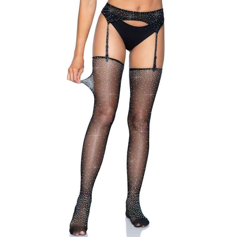 LEG AVENUE – ENSEMBLE PORTE-JARRETELLES ET BAS TAILLE UNIQUE