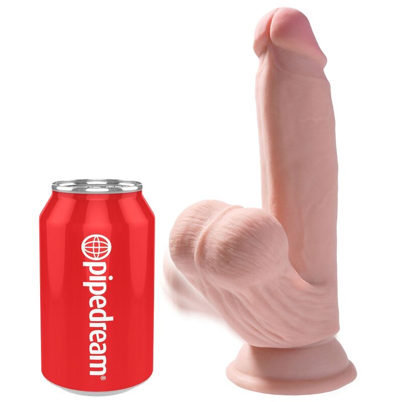 KING COCK – BALLES GODE 3D PLUS 15.2 CM PEAU CLAIRE