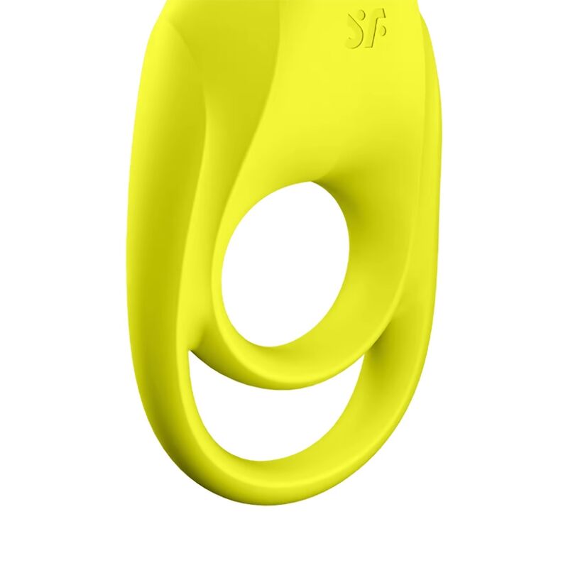 SATISFYER – VIBRATEUR  ANNEAU SPECTACULAIRE DUO JAUNE