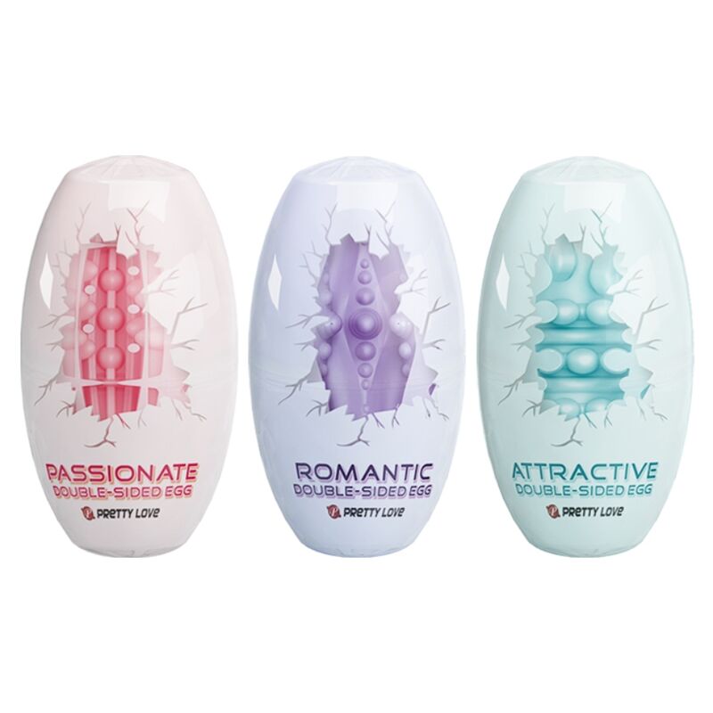 PRETTY LOVE – OEUF MASTURBATEUR DOUBLE FACE 15 UNITÉS