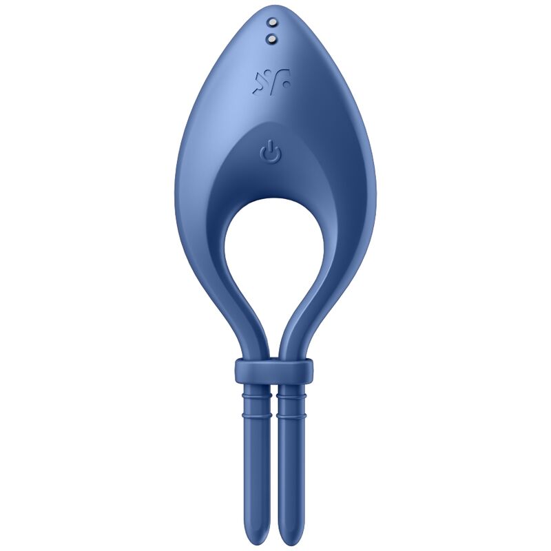 SATISFYER – APPLICATION BULLSEYE RING VIBRATOR BLEU