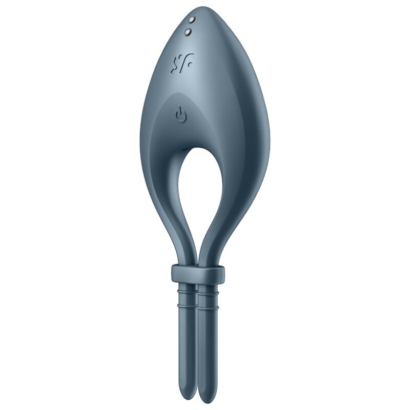 SATISFYER – APPLICATION BULLSEYE RING VIBRATOR GRIS