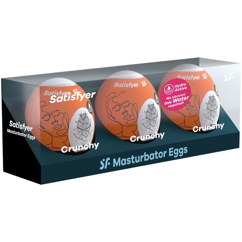 SATISFYER – 3 OEUFS MASTURBATEURS CRUNCHY