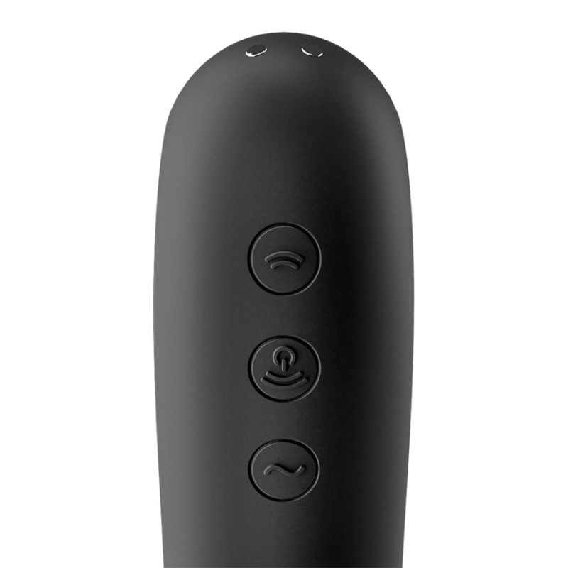 SATISFYER – VIBRATEUR DUAL KISS AIR PULSE NOIR