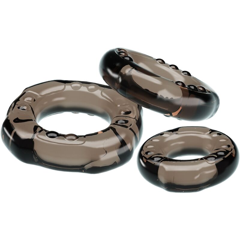 BAILE – COCK RINGS YVONNE ENSEMBLE 3 ANNEAUX PÉNIS