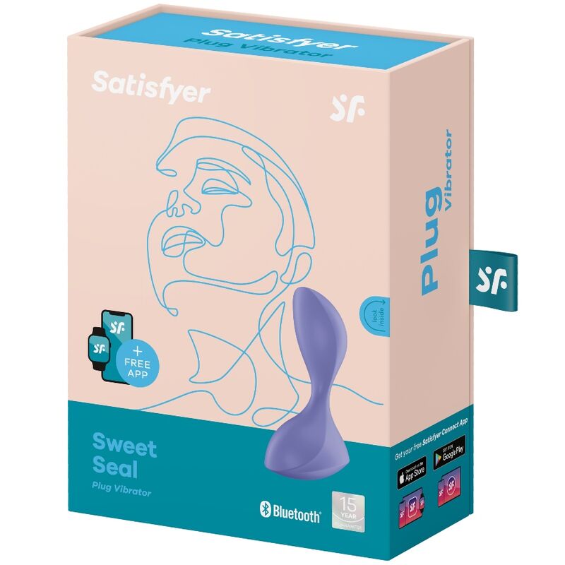 SATISFYER – SWEET SEAL BOUCHON VIBRANT APP VIOLET
