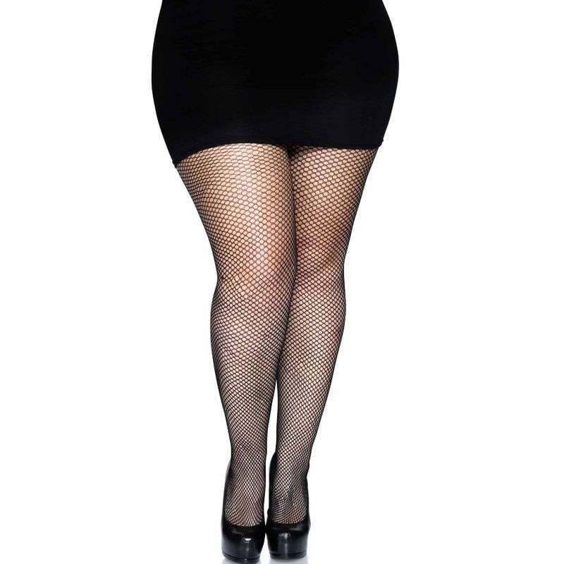 LEG AVENUE – COLLANTS COUTURE ARRIÈRE – NOIR GRANDE TAILLE