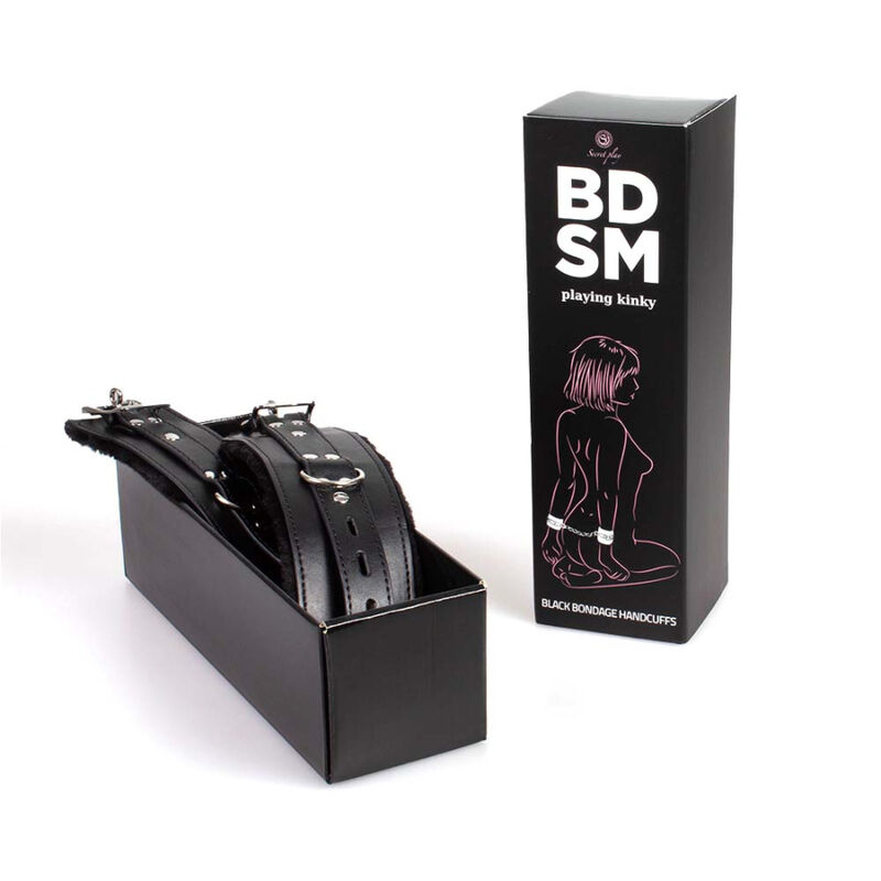 SECRETPLAY – MENOTTES DE BONDAGE NOIRES COLLECTION BDSM