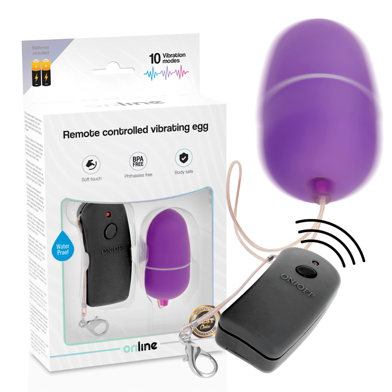 ONLINE – OEUF VIBRANT AVEC TÉLÉCOMMANDE LILAS