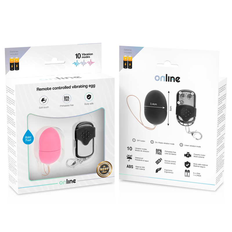 ONLINE – OEUF VIBRANT TÉLÉCOMMANDE S ROSE