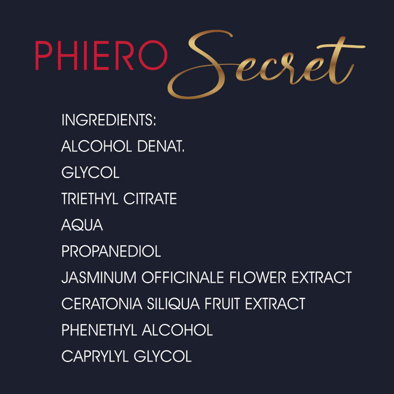 500 COSMETICS – PHIERO SECRET COMBINAISON NATURELLE SANS ODEUR DHORMONES SEXUELLES FÉMININES 15 ML