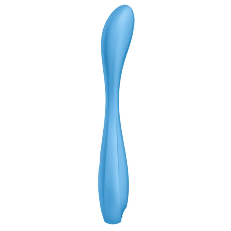 SATISFYER – APPLICATION MULTI VIBRATEUR G-SPOT FLEX 4+ BLEU