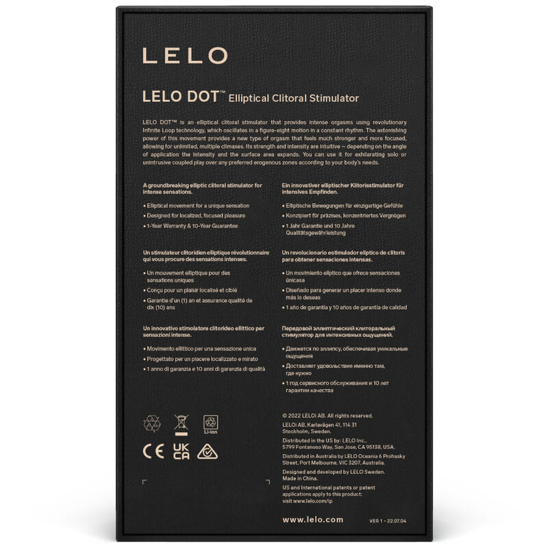 LELO – STIMULATEUR DE CLITORIS DOT – LILAS