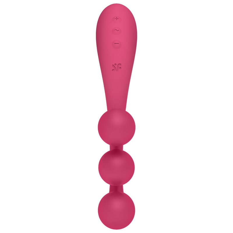 SATISFYER – VIBRATEUR MULTI TRI BALL 1 ROUGE
