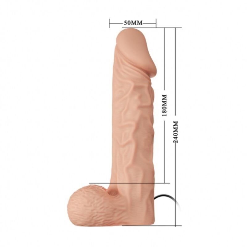 BAILE – HARNAIS DE ULTRA PASSIONNÉE 24 CM NATUREL