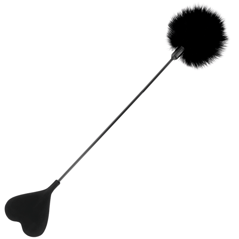 DARKNESS – FOUET PLUME DAMOUR NOIR 40 CM