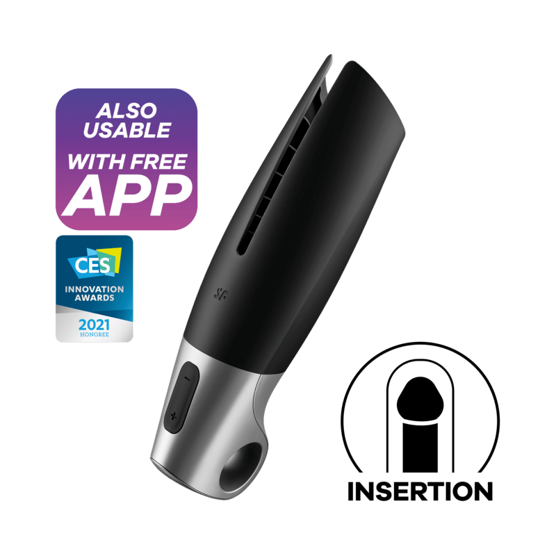 SATISFYER – MASTURBATEUR PUISSANT NOIR