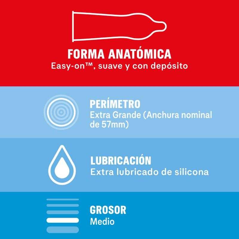 DUREX – PRÉSERVATIFS SENSIBLES XL 10 UNITÉS