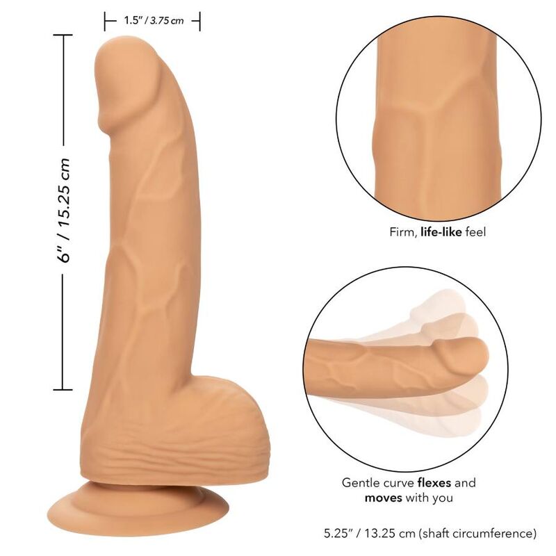 CALEXOTICS – CLOUS EN SILICONE 15.24 CM PEAU