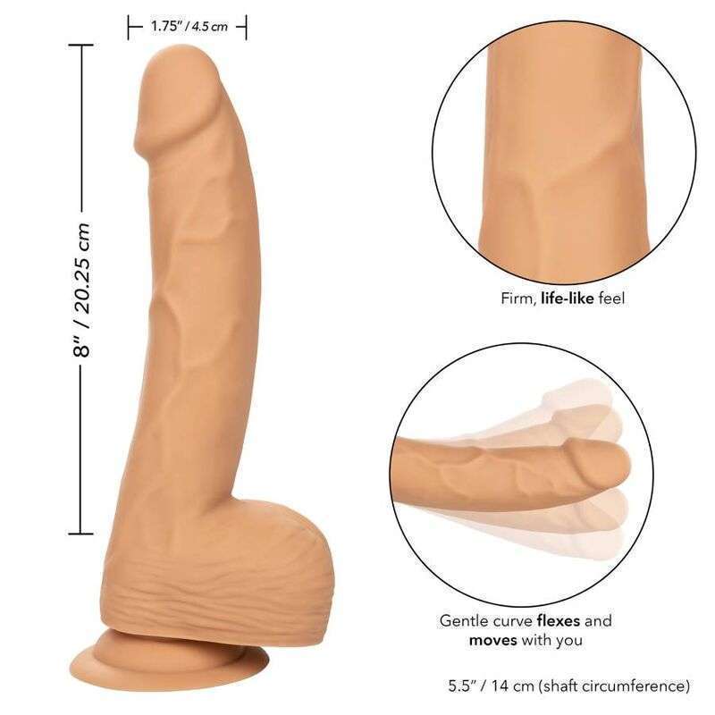 CALEXOTICS – CLOUS EN SILICONE 20.32 CM PEAU