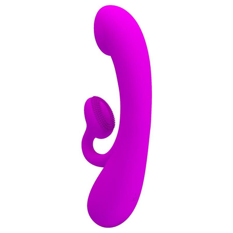 PRETTY LOVE – VIBRATEUR SINCÈRE ET ONDES STIMULANTES CLITORIDIENNES SILICONE VIOLET