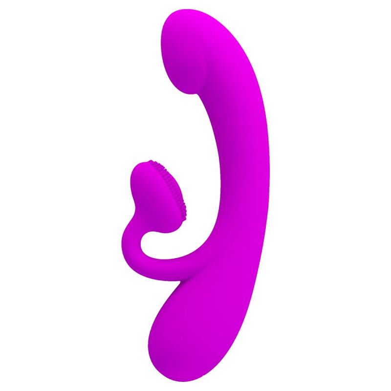PRETTY LOVE – VIBRATEUR SINCÈRE ET ONDES STIMULANTES CLITORIDIENNES SILICONE VIOLET