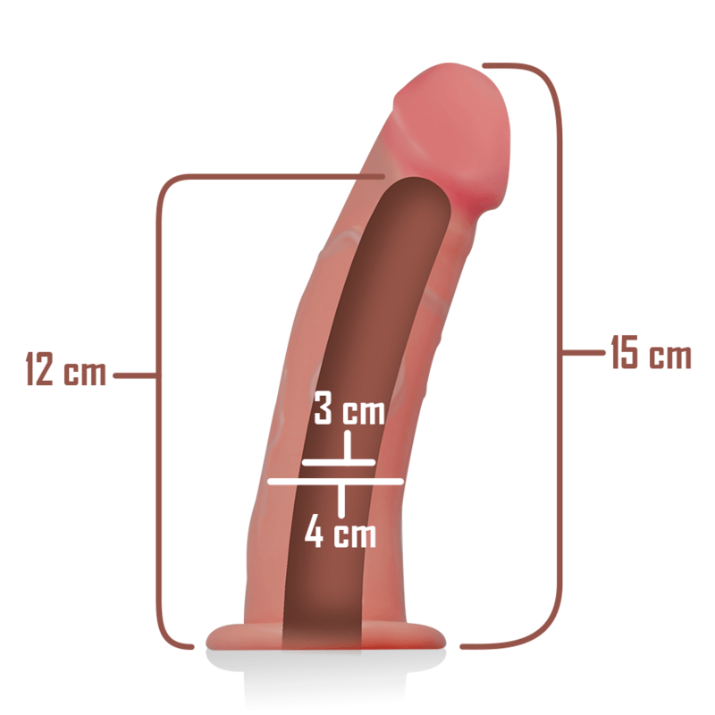INTENSE – HARNAIS CREUX AVEC GODE 16 X 3 CM