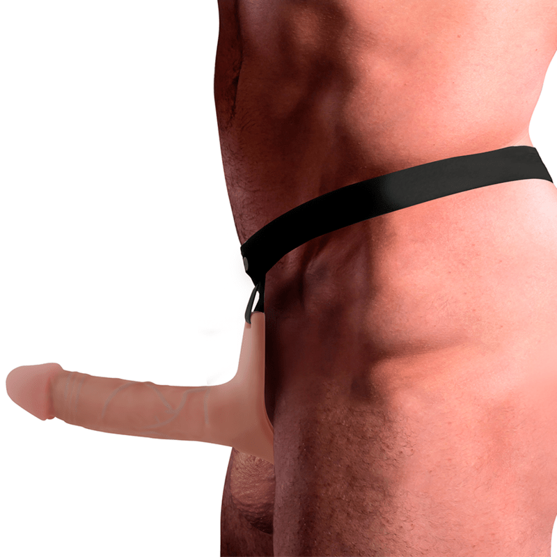 INTENSE – HARNAIS CREUX AVEC GODE EN SILICONE 16 X 3,5 CM