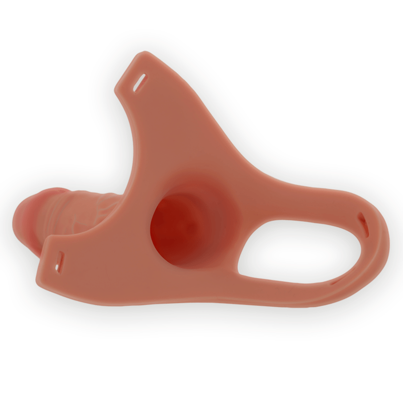 INTENSE – HARNAIS CREUX AVEC GODE EN SILICONE 16 X 3,5 CM