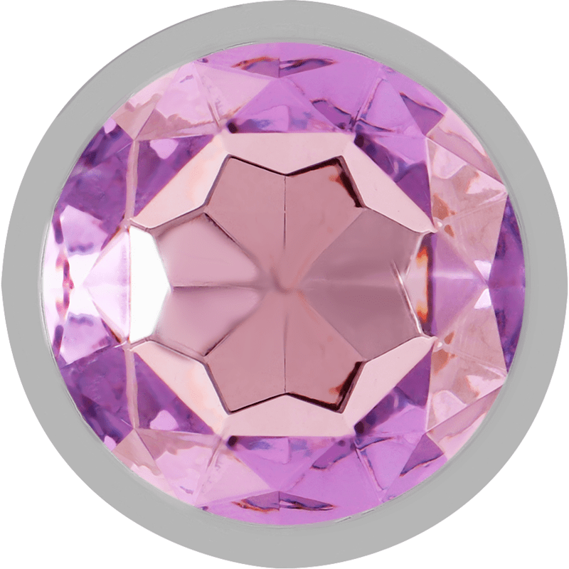 INTENSE – PLUG ANAL EN MÉTAL ALUMINIUM AVEC CRISTAL VIOLET TAILLE S