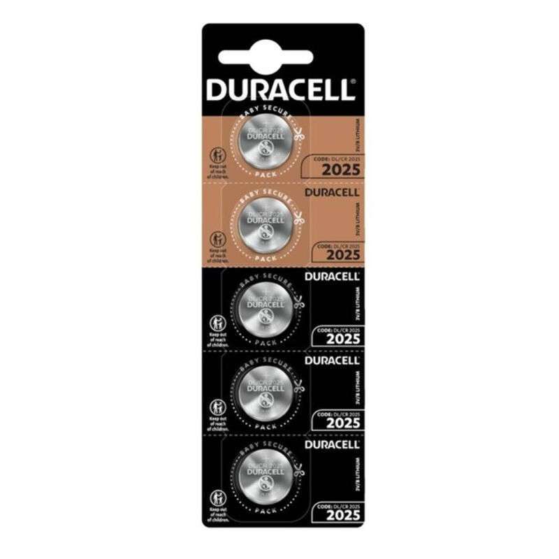 DURACELL – PILE BOUTON LITIO CR2025 3V 5 UNIT?