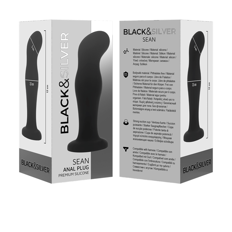 BLACKSILVER – SEAN PLUG ANAL PREMIUM SILICONE NOIR